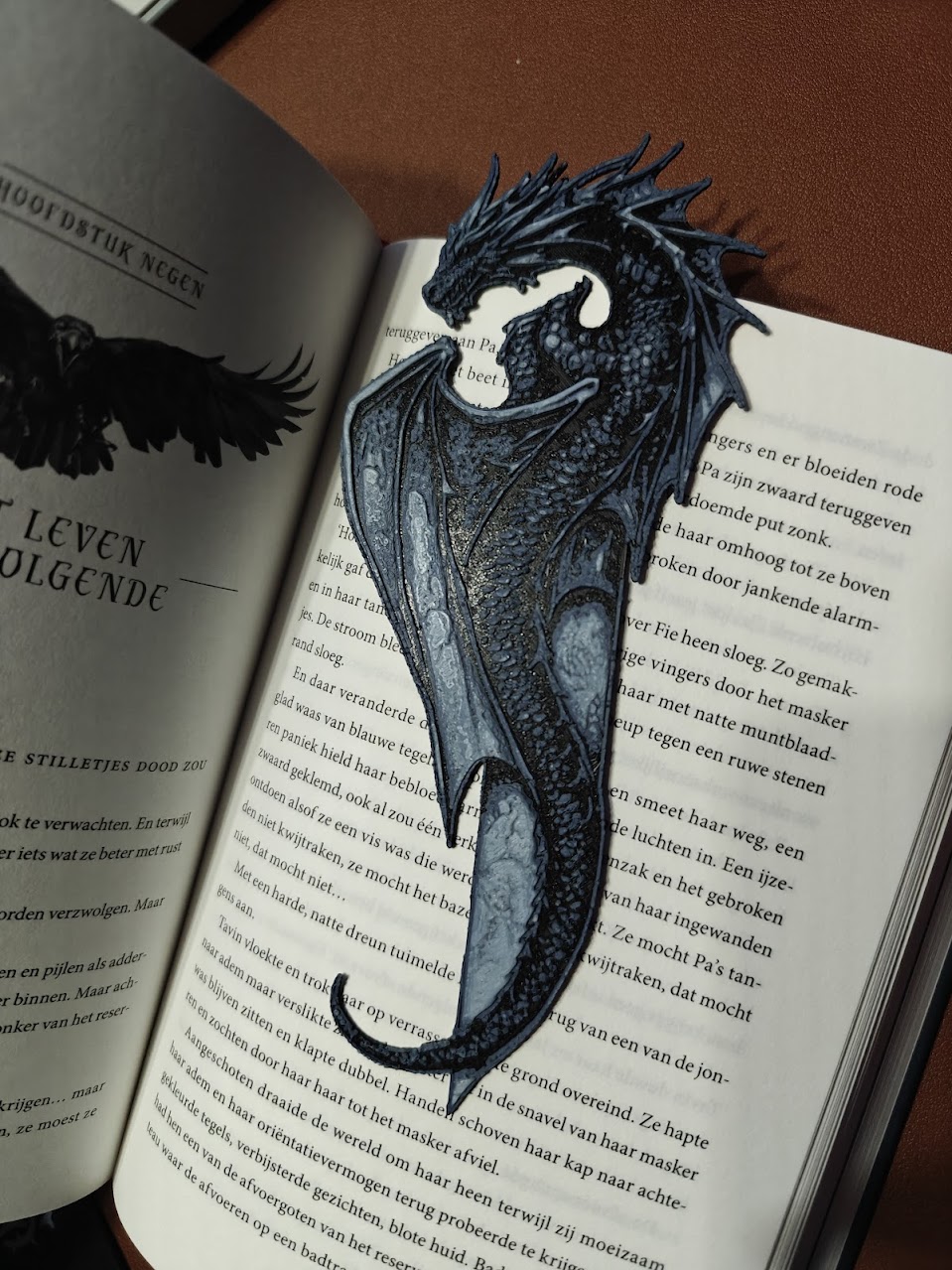 Boekenlegger - wyvern v1 - (navy-blue) - 3h6c9x
