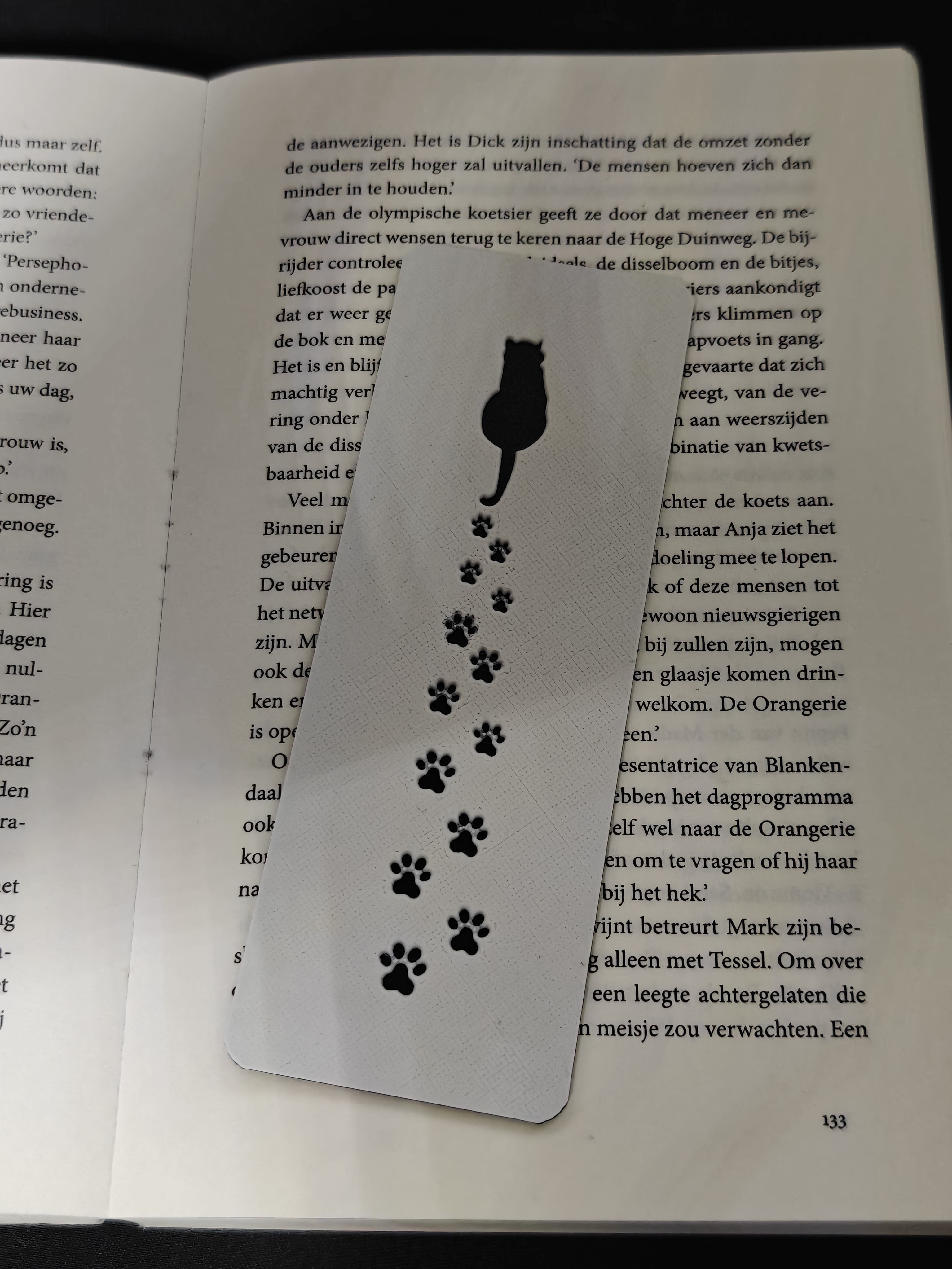 Bookmark - Cat Footprints - (White) - 6u2bqx - IMG20250625232100.jpg