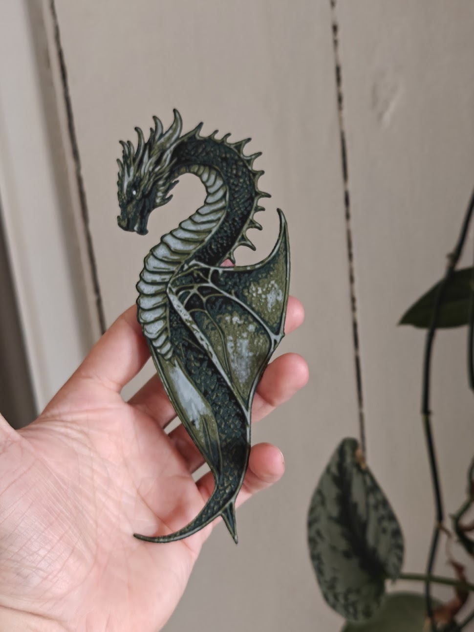 Bookmark - Wyvern v2 - (Forest Green) - r72q9w - IMG20250605130557.jpg