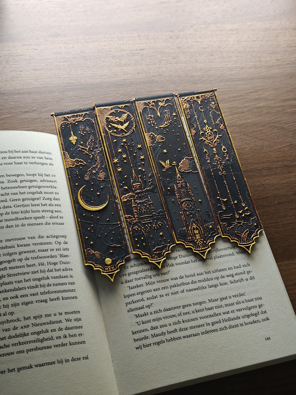 Set van 4 Boekenleggers - hogwards v2 - (copper-gold) - 71439x - IMG20250528171129.jpg